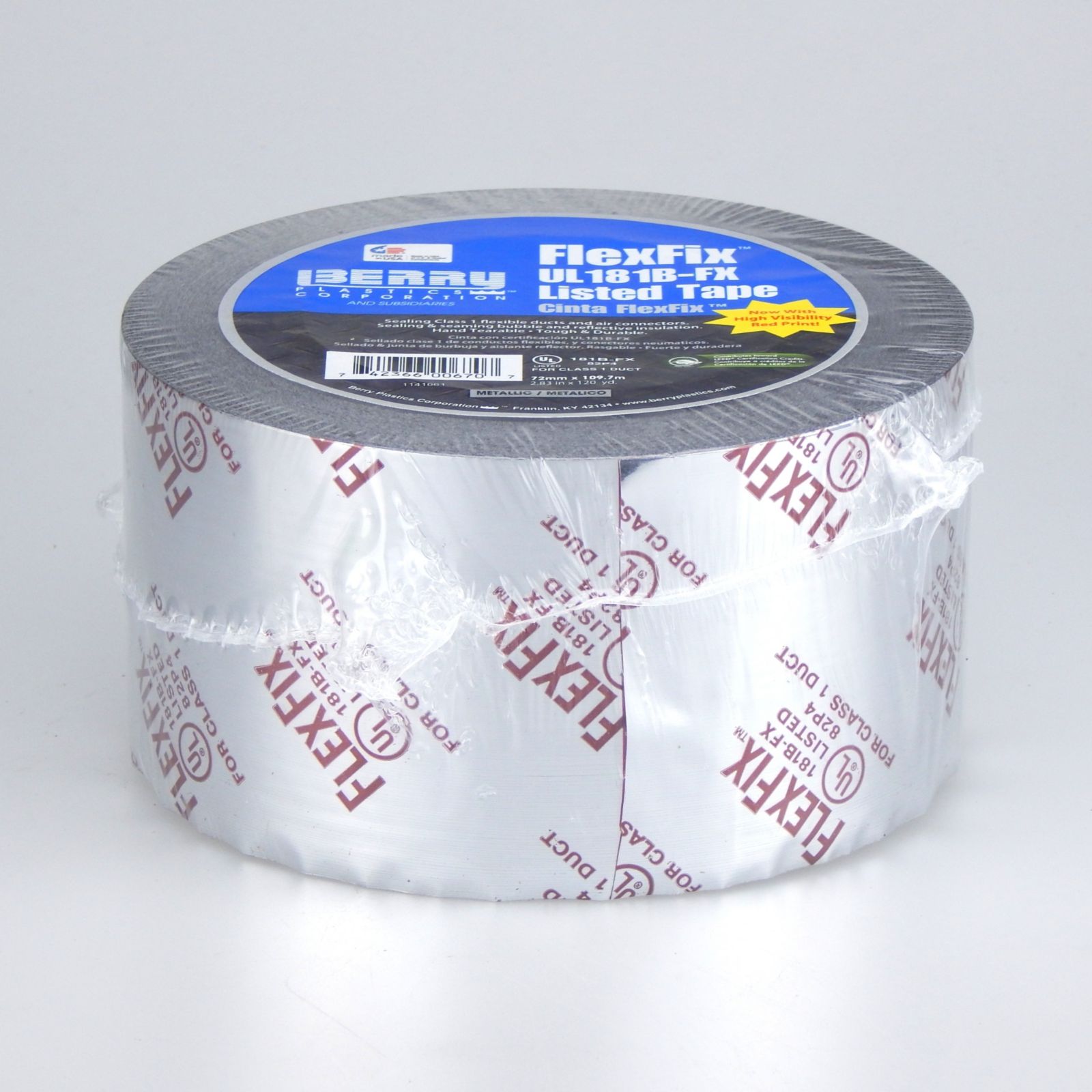 Berry 555 3 X 120 Yd Flexfix Metallic Film Tape Carrier Hvac