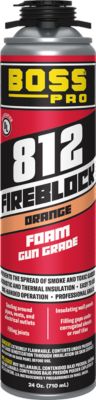 BOSS® - 812-20 - Fire Block Gun Foam - 24 oz BOSS81220 | Homans