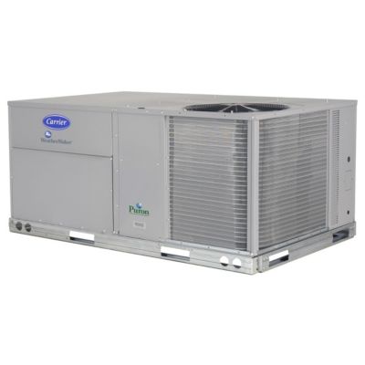 Carrier® WeatherMaker™ - 10 Ton Packaged Rooftop Heat Pump Unit, 2-Stage,  Med. Static, Precoat Coil (460-3-60) 50TCQD12A2B6-0A0G0 | CE