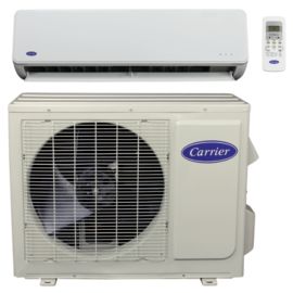 Carrier Comfort Ductless 12 000 Btu Heat Pump 15 Seer High Wall