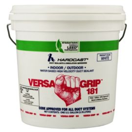 Hardcast Carlisle 304138 Versa Grip 181 Premium White Water Based Duct Sealant 1 Gal Carrier Hvac
