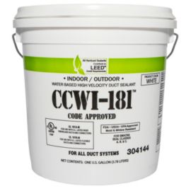 Hardcast Carlisle 304144 Indoor Outdoor Water Based Duct Sealant White 1 Gal Carrier Hvac