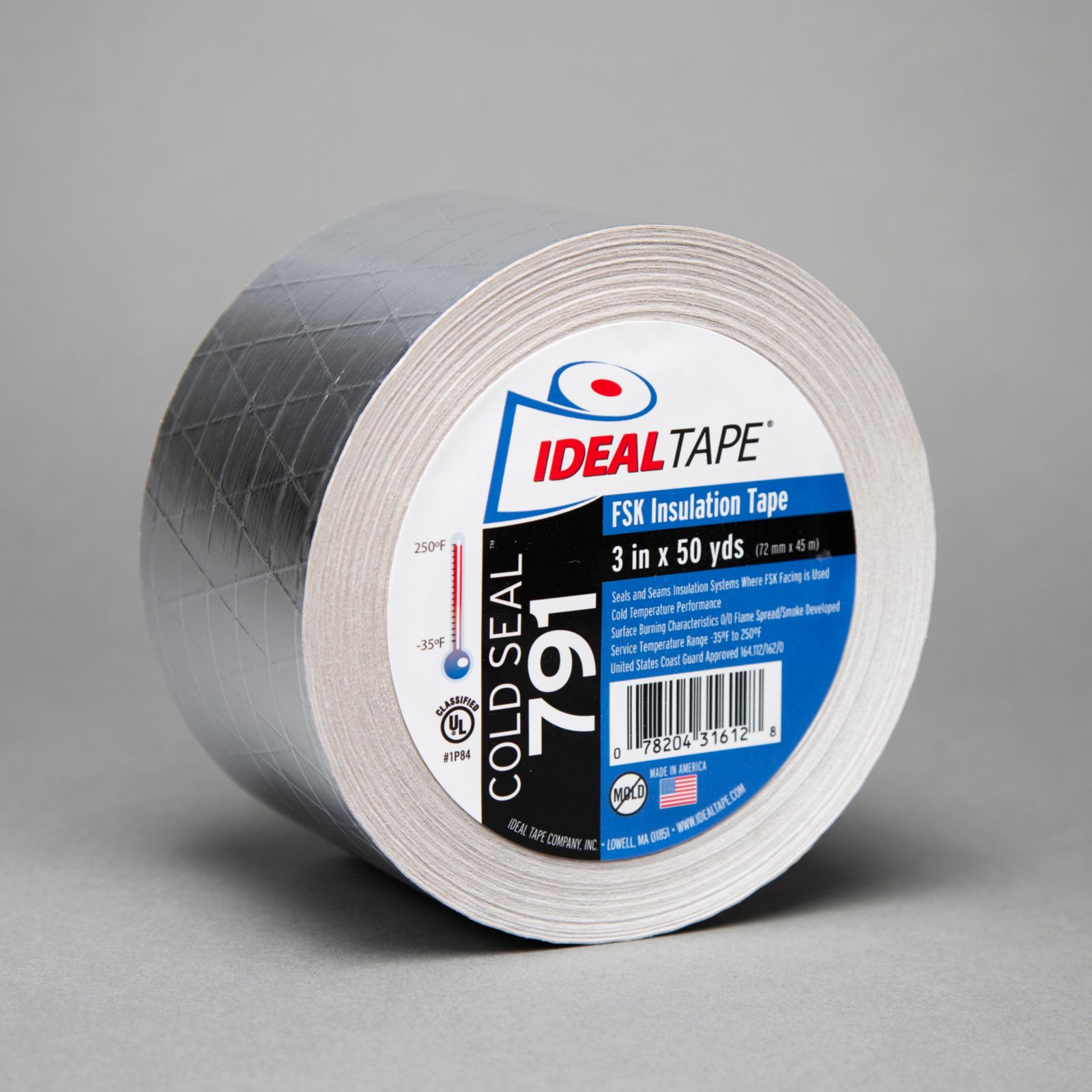 Ideal Tape Cold Seal 791 Fsk Awf Tape 3 X 50 Yd Carrier Hvac