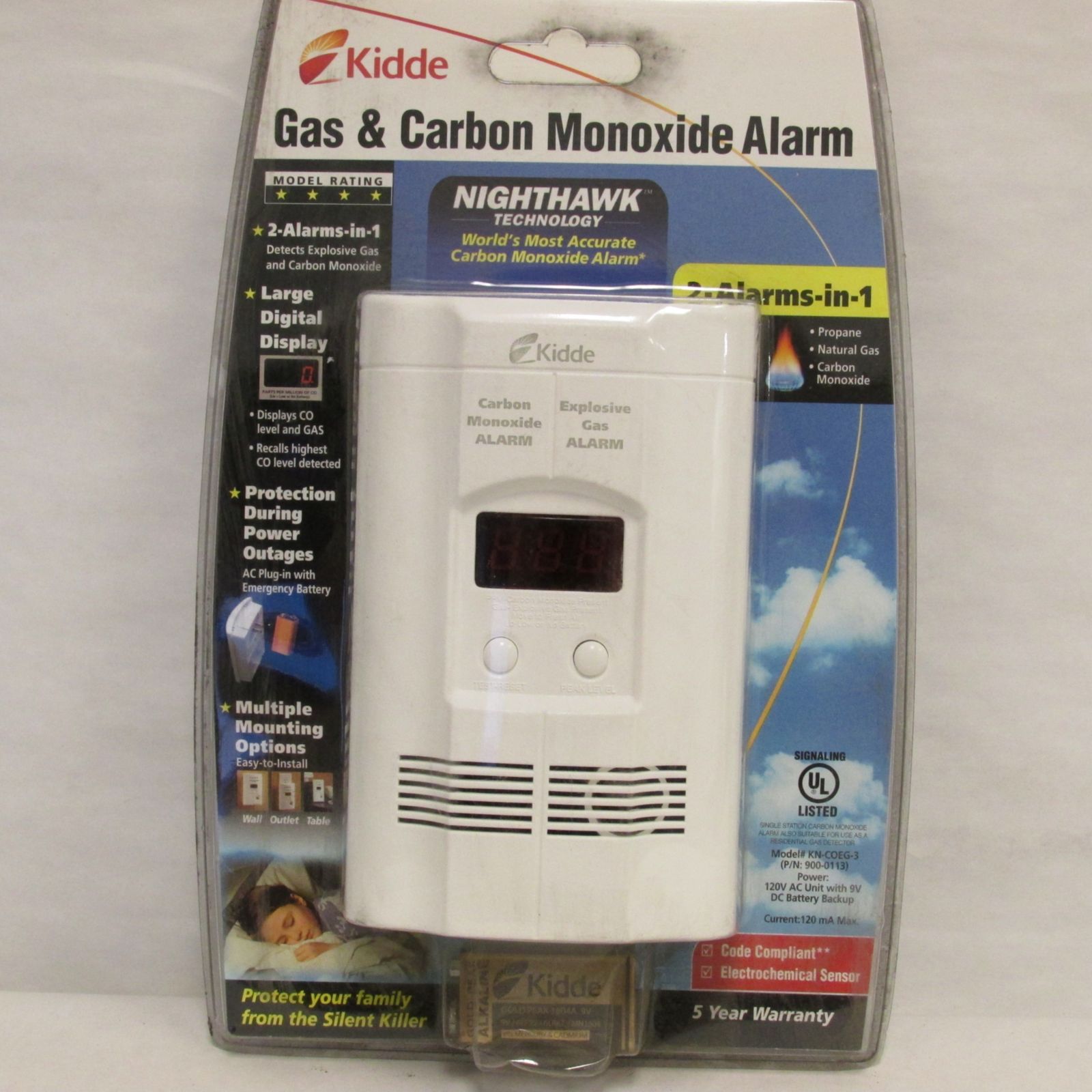 Kidde Home Safety 900 0113 02 Gas Alarm Carrier Hvac