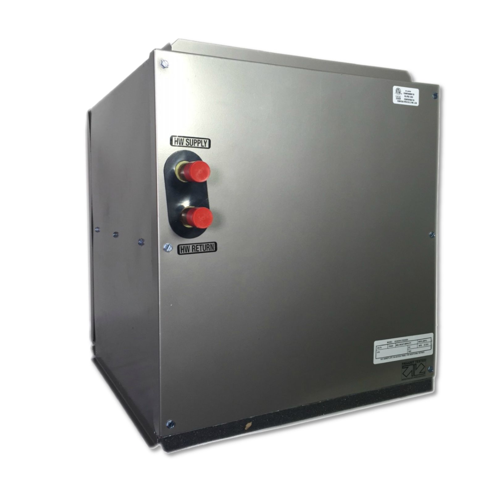 Hot Water Coil 70 000 Btu 18 5 16 X 21 X 18 2 Row Multi Poise Hydronic Cased Coil Carrier Hvac