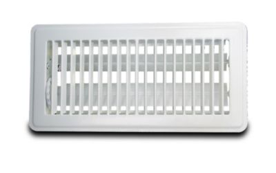 FLOOR REGISTER 4X10 WHITE