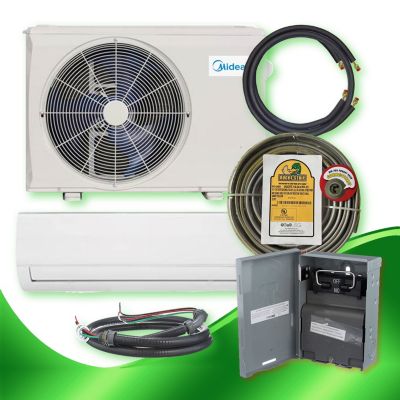 Midea Ductless 24000 BTU 16.5 SEER Heat Pump Minisplit Bundle (230-1) AHRI#  205967941 DVB-MB6H243 | CE