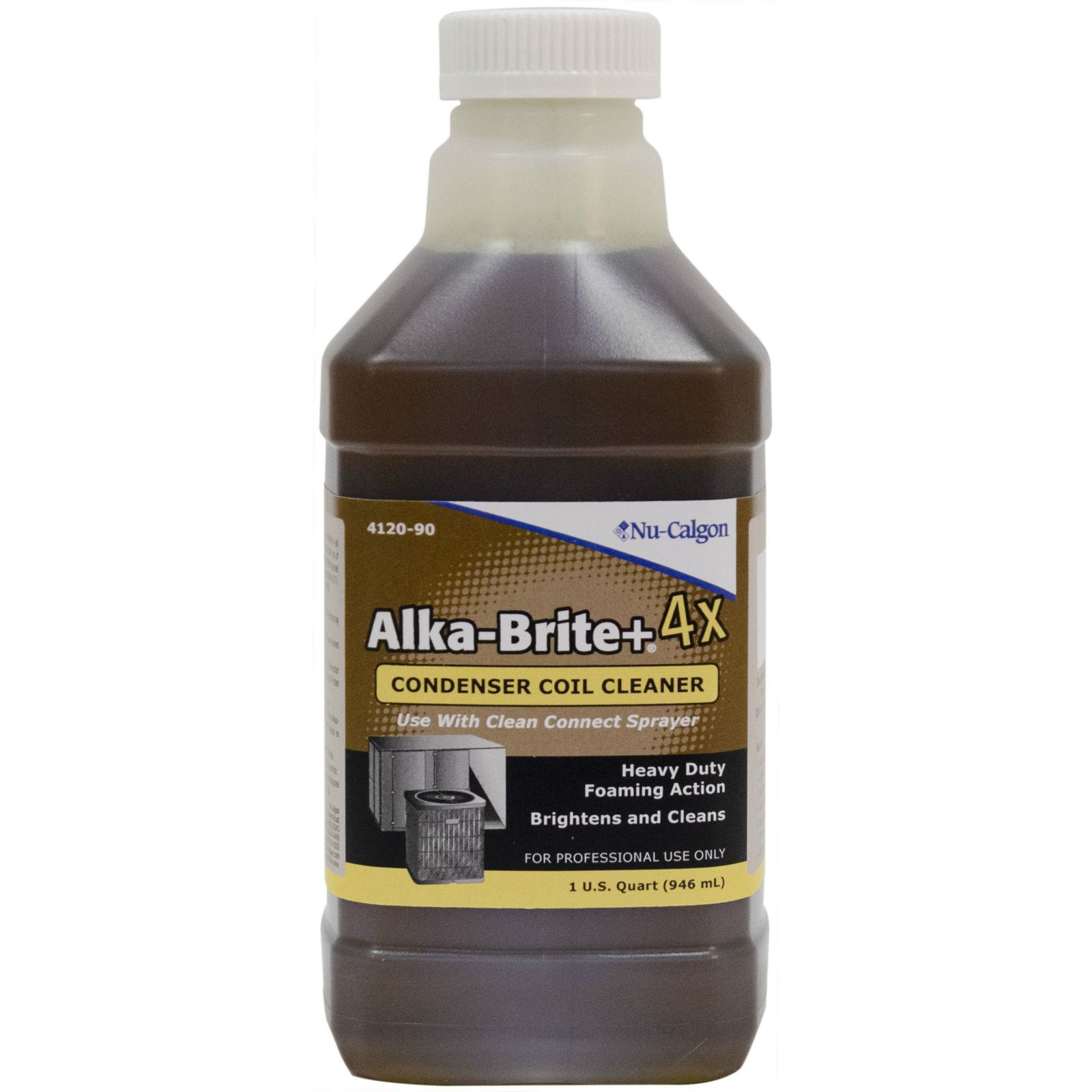 Nu Calgon 4120 90 Alka Brite Plus 4x Concentrate Condenser Coil Cleaner Gallon Carrier Hvac
