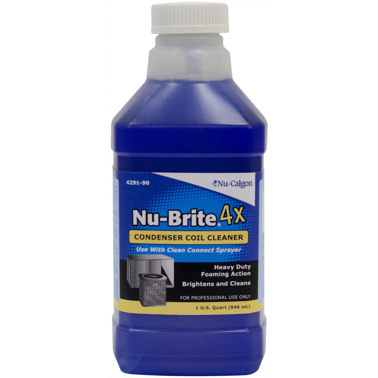 Nu Calgon 4291 90 Nu Brite 4x Concentrate Non Acid Condenser Coil Cleaner Quart Carrier Hvac