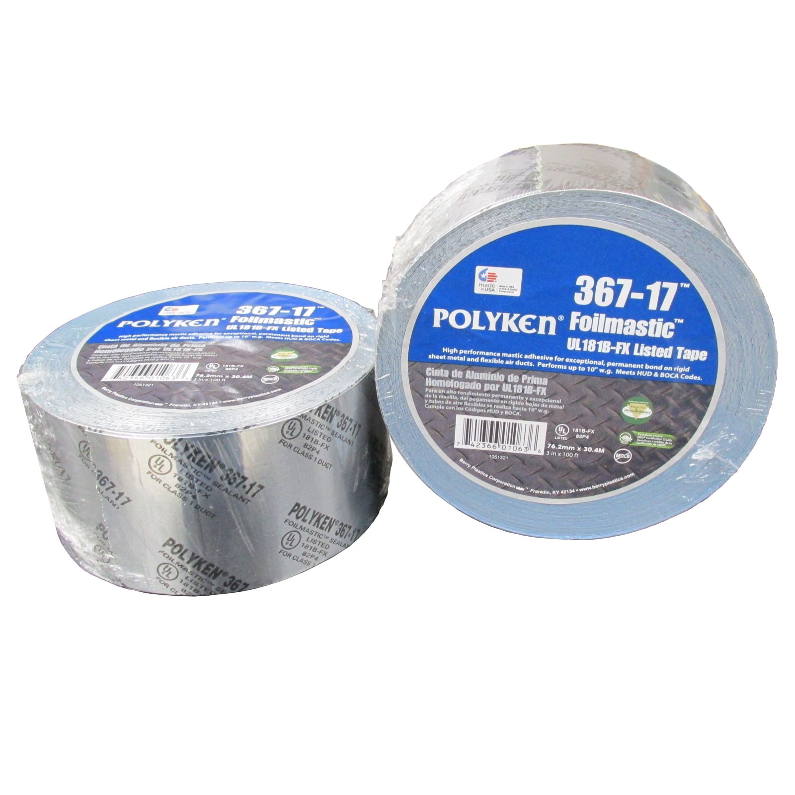Polyken 367 17 3 X 100 Foilmastic Sealant Tape Carrier Hvac