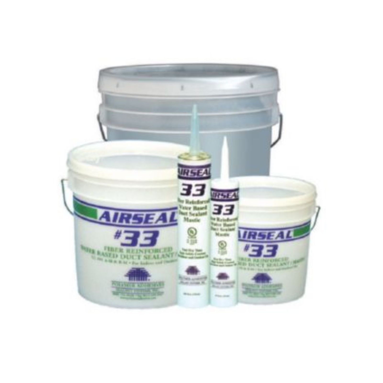 Polymer Adhesives Airseal 33 1 Gray Fiber Reinforced Water Based Duct Sealant Carrier Hvac