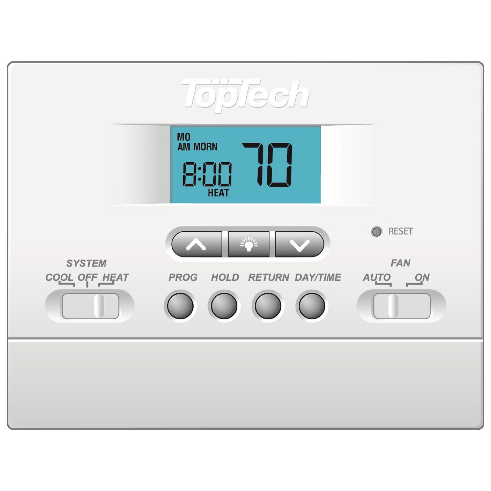 Toptech Tt P 411 Digital Programmable Thermostats Carrier Hvac