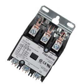 Totaline® - P282-0431A Contactor 3 Pole 40 Amp Lug ... oval run capacitor wiring diagram 