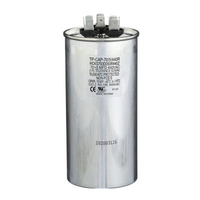 SUPCO CD70+5X440R - Condensatore a doppio motore, rotondo, 70 + 5 Mfd x