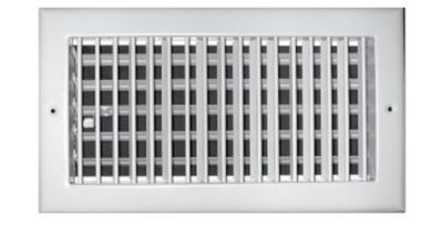 TRUaire - A210 Series 10 x 6 White Aluminum Adjustable 1 Way Wall/Ceiling  Register TRU-A210VM10X06 | CE
