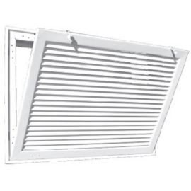Truaire 24 X24 White Aluminum Fixed Bar Return Air Filter