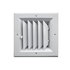 Truaire 6 X 6 1 Way White Aluminum Square Ceiling Diffuser